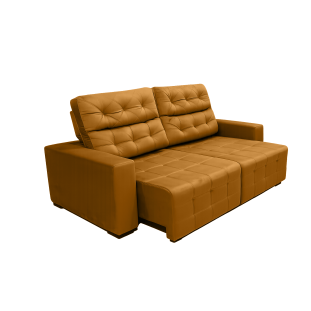 Sofá Retrátil e Reclinável Siena Super Pillow 2,50m - Terracota