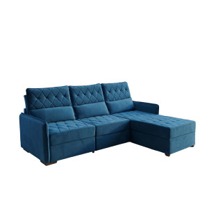 Sofá 03 Lugares Conforto Plus - Azul 