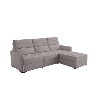 Sofá 03 Lugares Conforto Plus - Avelã