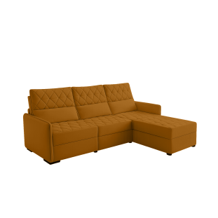 Sofá 03 Lugares Conforto Plus - Terracota