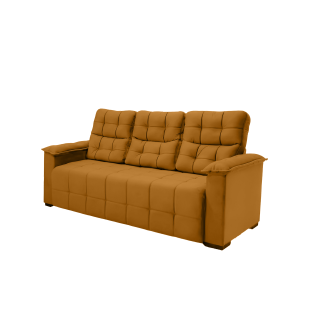 Sofá 03 Lugares Elegance Plus Sofisticato - Terracota