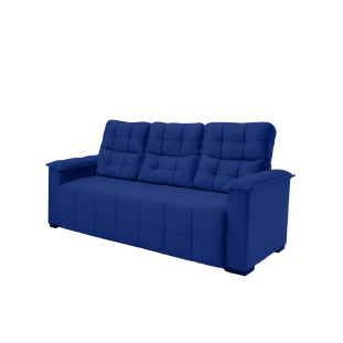 Sofá 03 Lugares Elegance Plus Sofisticato - Azul