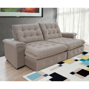 Sofá Coliseu 2,00m Retrátil e Reclinável Super Pillow  