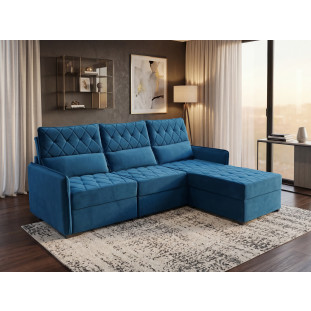 Sofá 03 Lugares Conforto Plus - Azul 