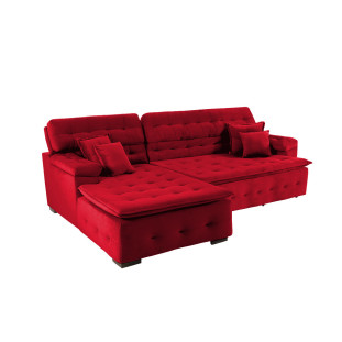 Sofá Retrátil e Reclinável Com Chaise Orlando 2,20x1,50m - Sofisticato