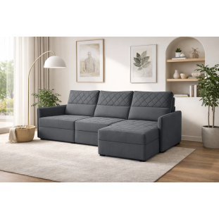 Sofá 03 Lugares Conforto Plus - Chumbo