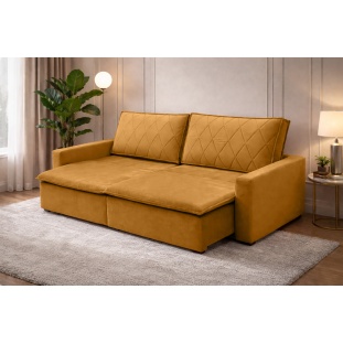 Sofá Cama Caixa Zero Florença 2,35m - Terracota