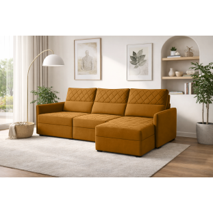 Sofá 03 Lugares Conforto Plus - Terracota