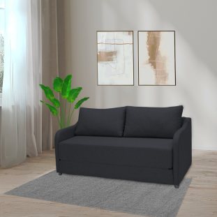 Sofá Cama Aconchego 1,80 - Preto 
