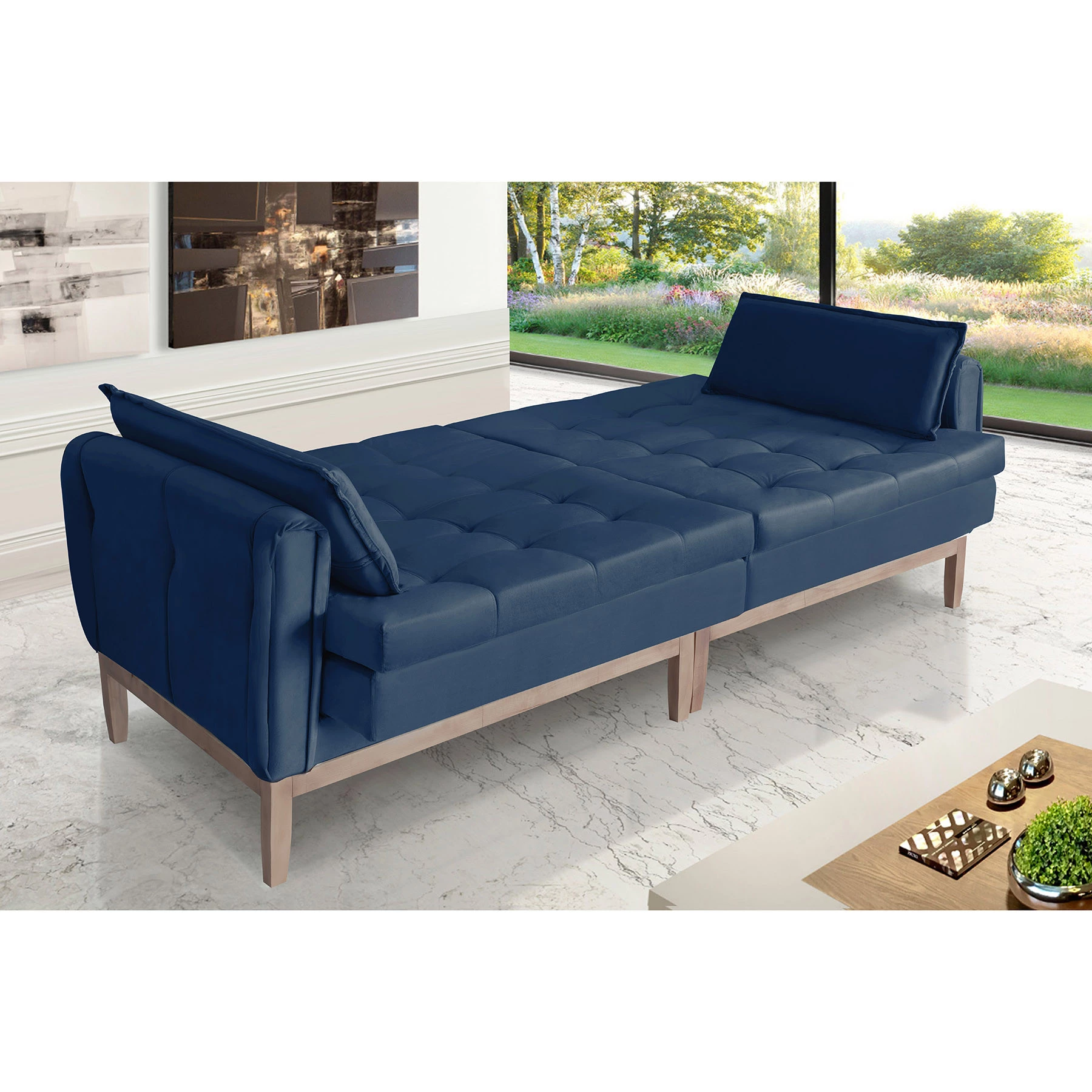 Sofá Cama Rivieira 2,30m - Azul