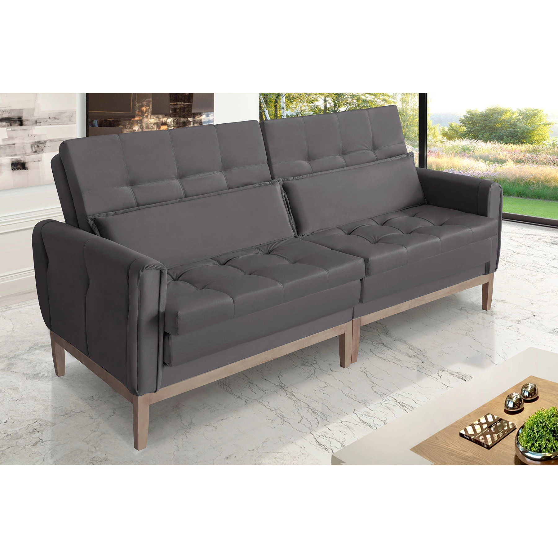 Sofá Cama Rivieira 2,30m - Chumbo