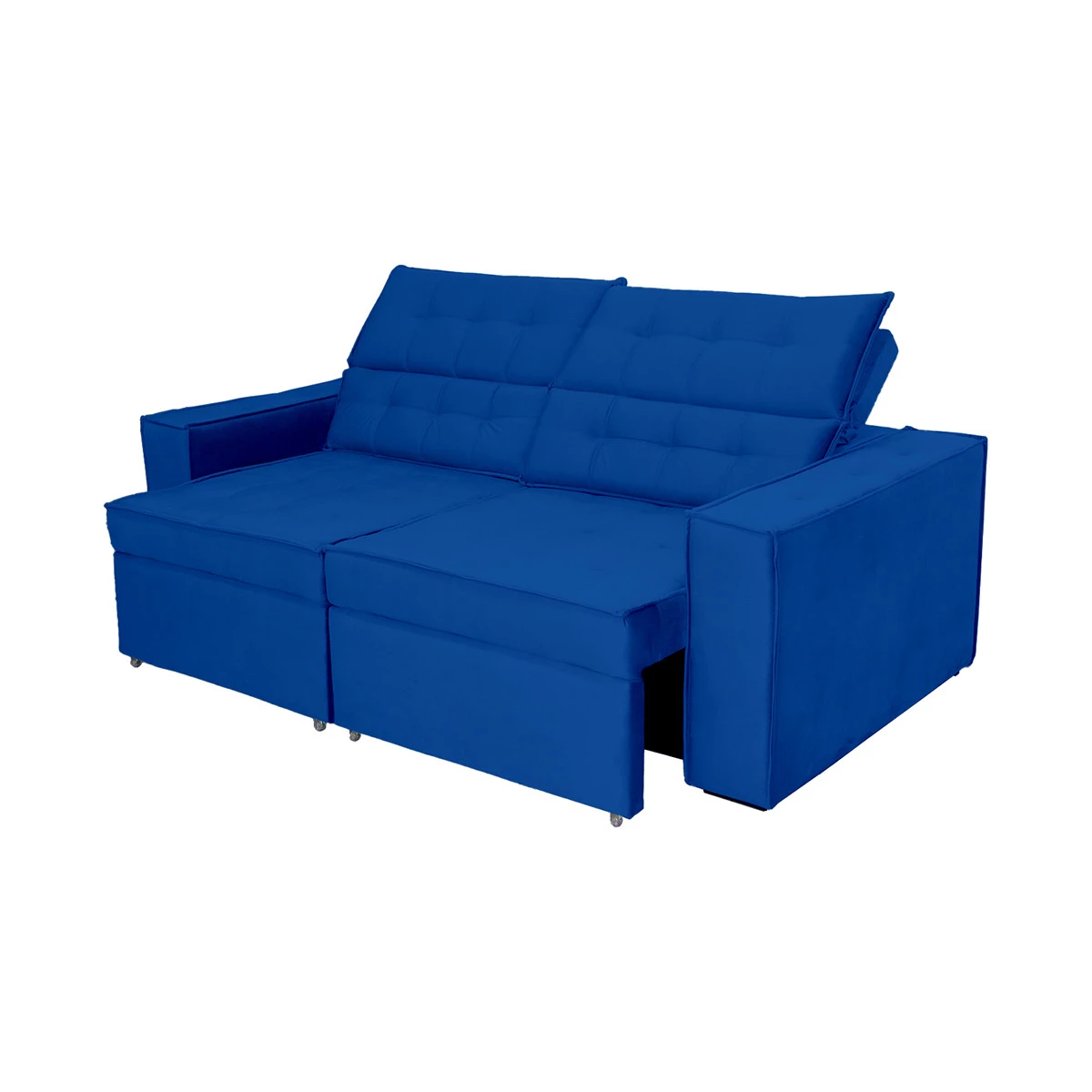 Sofá Austrália 2,50m 4 Lugares Retrátil e Reclinável D35 - Azul
