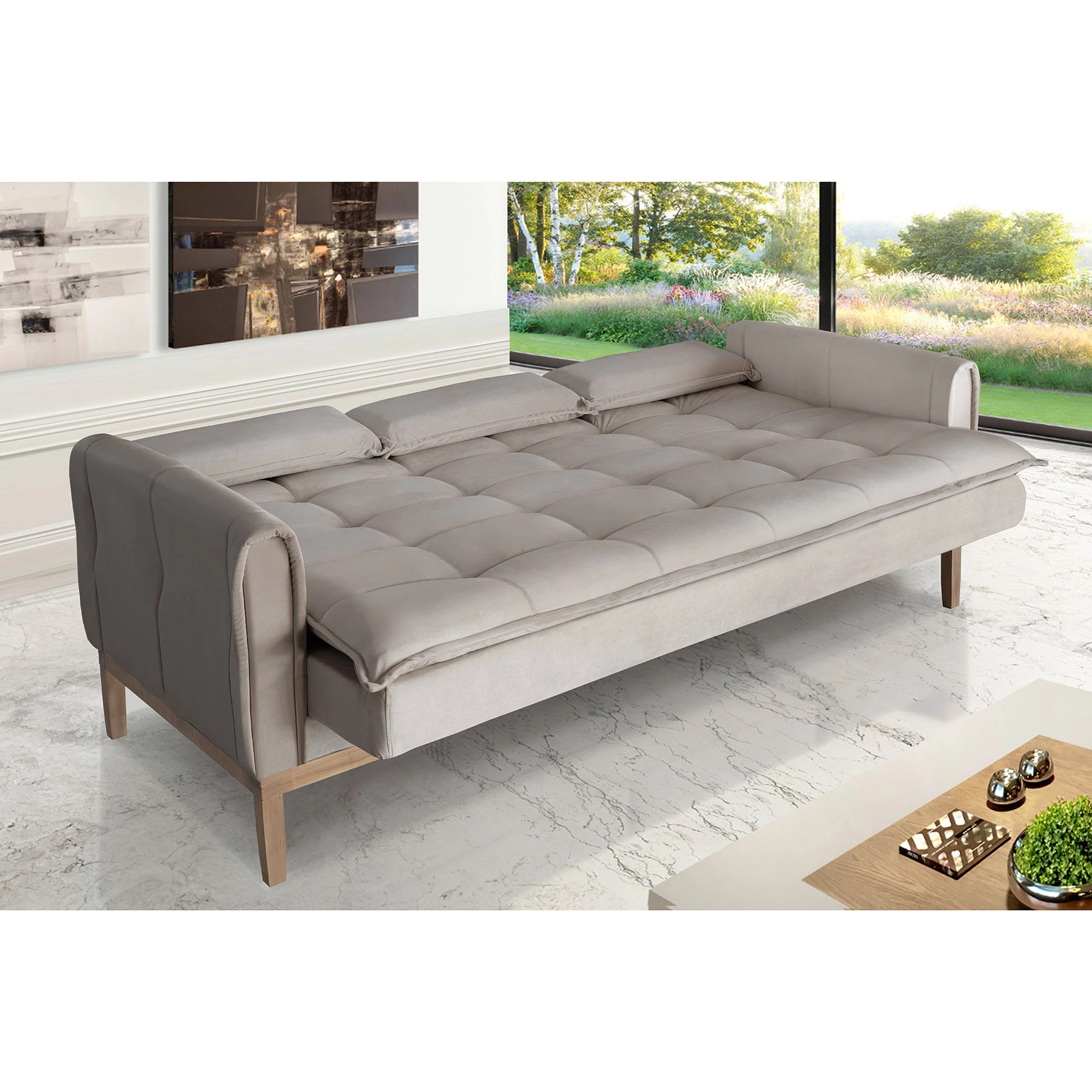 Sofá Cama Rivieira 1,50m - Avelã