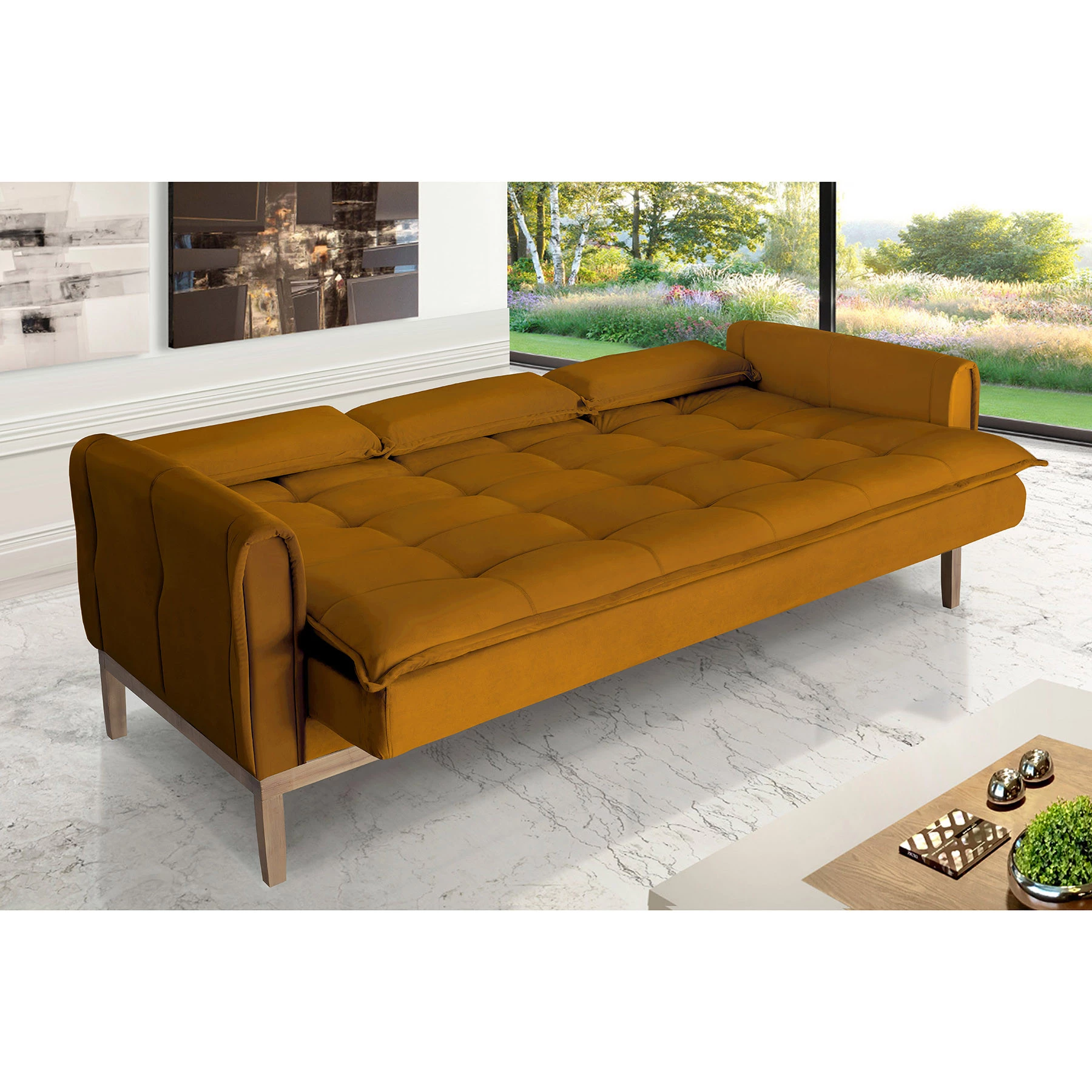 Sofá Cama Rivieira 1,70m - Terra