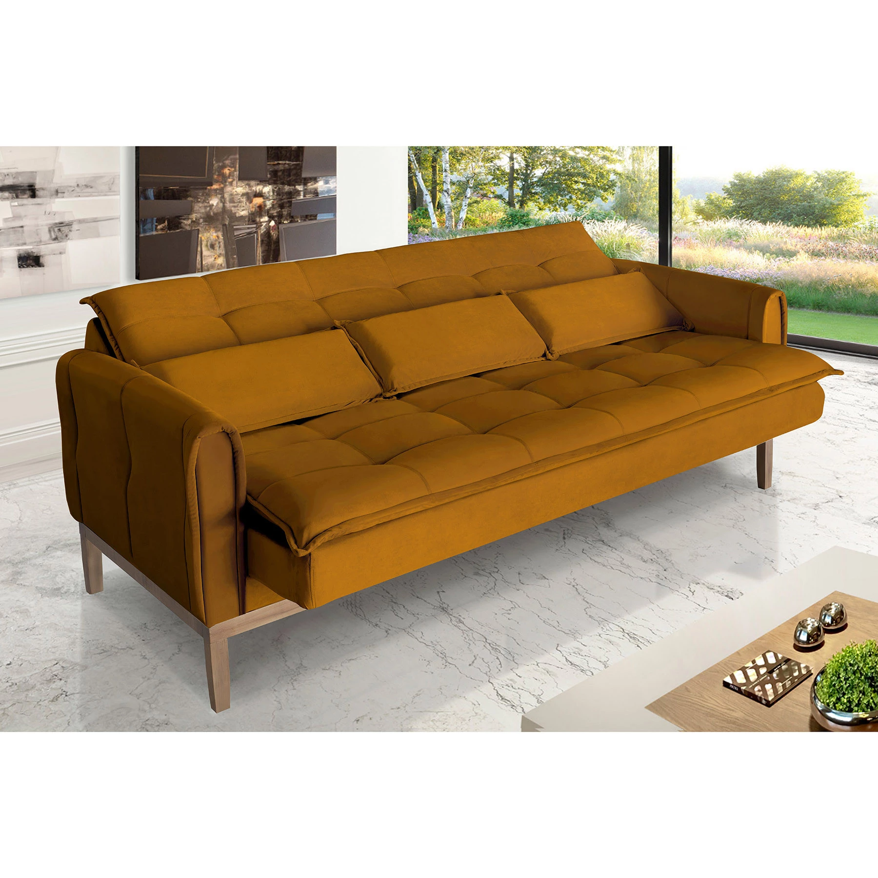 Sofá Cama Rivieira 1,50m - Terra