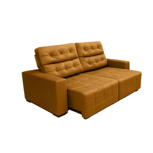 Sofá Retrátil e Reclinável Siena Super Pillow 2,30m - Terracota