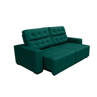 Sofá Retrátil e Reclinável Siena Super Pillow 2,30m - Verde