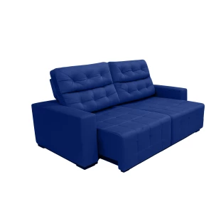 Sofá Retrátil e Reclinável Siena Super Pillow 2,30m - Azul