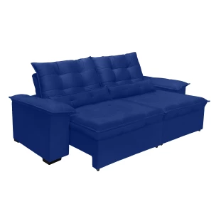 Sofá Retrátil e Reclinável Aspen 2,00m - Azul