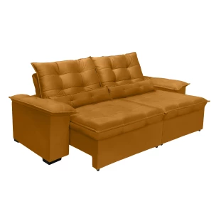 Sofá Retrátil e Reclinável Aspen 2,00m - Terracota 