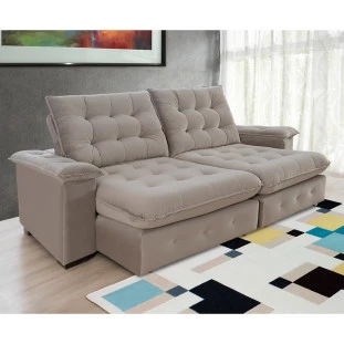 Sofá Coliseu 2,00m Retrátil e Reclinável Super Pillow  