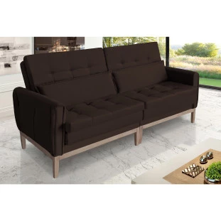 Sofá Cama Rivieira 2,50m - Marrom