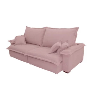 Sofá Paris 2,90m Retrátil e Reclinável Super Pillow 