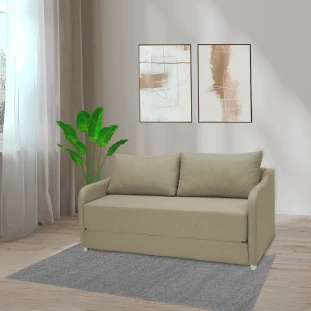 Sofá Cama Aconchego 1,80 - Bege