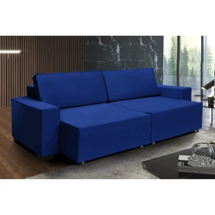 Sofá Dallas 2,60m Retrátil - Azul