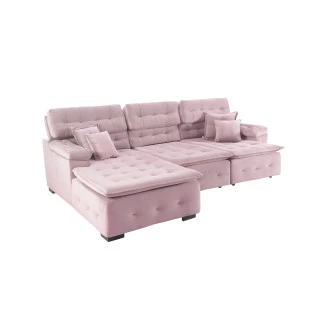 Sofá Orlando 2,80x1,50m com Chaise, Retrátil e Reclinável