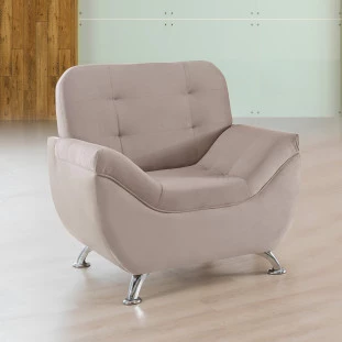 Poltrona Imperium 1,07m em Veludo Soft - Avelã