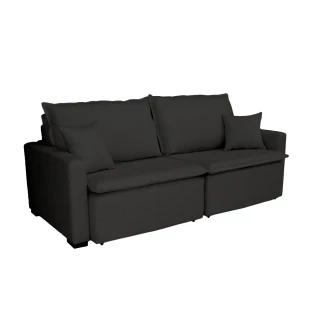 Sofá Cama Tóquio Com Almofadas Soltas 2,20m-preto
