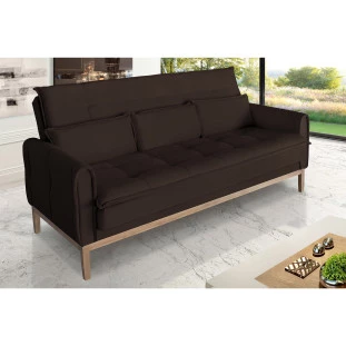 Sofá Cama Rivieira 1,50m - Marrom