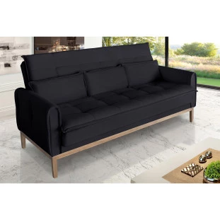 Sofá Cama Rivieira 1,50m - Preto
