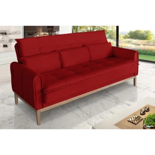 Sofá Cama Rivieira 1,50m - Vermelho