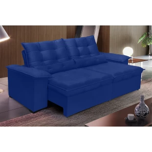 Sofá Retrátil e Reclinável Aspen 2,00m - Azul