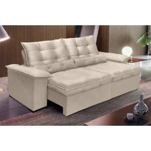 Sofá Retrátil e Reclinável Aspen 2,00m - Bege