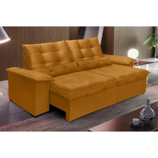 Sofá Retrátil e Reclinável Aspen 2,00m - Terracota 